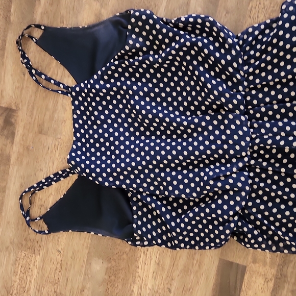 Issue Navy Polka-Dot Dress - Picture 5 of 6